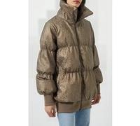 French Connection Eona Leopard Vegan Puffer Jkt Bronze Multi Taille: XS | Vestes d'hiver Outlet | Femme | Marron