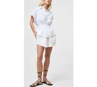 French Connection Era Poplin Twist Knot Shirt Linen White Taille: 8 | Chemises à boutons Outlet | Femme | Blanche