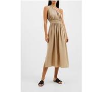 French Connection Faron Midi One Shoulder Dress Brown Taille: 8 | Robes Outlet | Femme | Marron