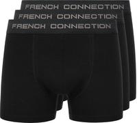French Connection - "FC1" boxer pour homme(pack de 3) BG1835 (S) (Noir)
