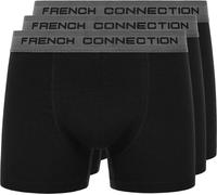 French Connection - "FC31" boxer pour homme(pack de 3) BG1830 (M) (Noir/Gris)
