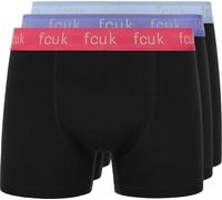 French Connection - "FCUK2" boxer pour homme(pack de 3) BG1871 (S) (Noir)