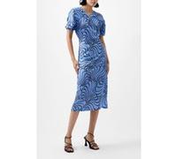 French Connection Felecia Eliza Dress Dusted Blue/blackout Taille: 8 | Robes Outlet | Femme | Bleu