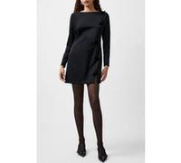 French Connection Fenix Satin Bow Ls Dress Blackout Taille: 12 | Robes Mini Outlet | Femme | Le Noir