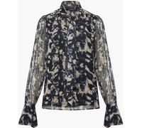 French Connection French Connection Black Amelia Hallie Tie Nk Blouse