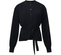 French Connection French Connection Black Arezzo Long Sleeve Waist Tie Shirt Black EU 34 (UK 6)