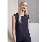 French Connection French Connection Blue Capped Sleeve Polly Plains T-Shirt