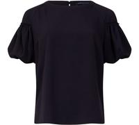 French Connection French Connection Blue Crepe Light Puff Sleeve Top