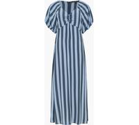 French Connection French Connection Blue Printed Lizzie Sqaure Neck Puff Sleeve Dress Blue 38