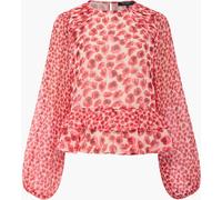 French Connection French Connection Red Poppy Emina Semi Sheer Top
