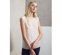 French Connection French Connection White Capped Sleeve Polly Plains T-Shirt