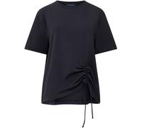 French Connection French Connection White Cotton Rallie Ruched T-Shirt