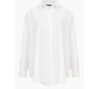French Connection French Connection White Rhodes Crepe Popover Blouse