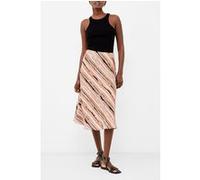 French Connection Gaia Flavia Textured Skirt Mocha Mousse Taille: 16 | Jupes Outlet | Femme