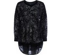 French Connection Gemna Devore Shirt Black Taille: XS | Chemisiers Outlet | Femme | Le Noir