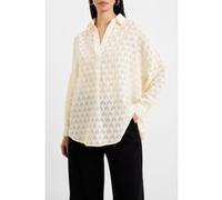 French Connection Geo Burnout Popover Shirt Classic Cream Taille: XL | Chemisiers Outlet | Femme | Blanche