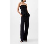 French Connection Harrie Suiting Strapless Top Blackout Taille: 12 | Tanktops Outlet | Femme | Le Noir