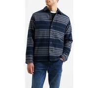 French Connection Heavy Twill Stripe Blue Taille: XS | Casual chemises Outlet | Homme | Bleu