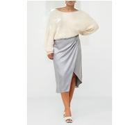 French Connection Inu Satin Midi Wrap Skirt Taille: 10 | Jupes Outlet | Femme