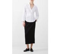 French Connection Isabelle Poplin Asymmetric Shi Linen White Taille: XS | Chemises à boutons Outlet | Femme | Blanche
