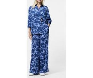 French Connection Isla Celaya Straight Trouser Blue Multi Taille: 18 | Évasés pantalons Outlet | Femme | Bleu