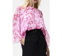 French Connection Isla Hallie Crinkle Tie Nk Top Violet Pink Multi Taille: XS | Chemisiers Outlet | Femme | Rose