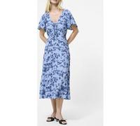 French Connection Isla Lizzie Crepe S/s V Nk Dre Blue Multi Taille: 10 | Robes Outlet | Femme | Bleu