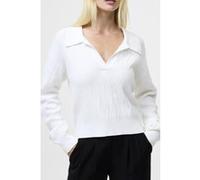 French Connection Lily Mozart Collared Jumper Linen White Taille: L | Pulls Outlet | Femme | Blanche
