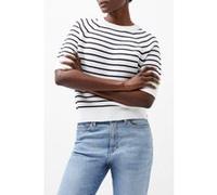 French Connection Lily Mozart Stripe Short Summer White/utility Taille: M | Pulls Outlet | Femme | Blanche