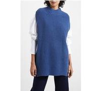 French Connection Lily Mozart Vest Blue Taille: XL | Pulls en Maille Outlet | Femme | Bleu