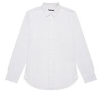 French Connection Linen 22 L/s Trim Stone Taille: S | Casual chemises Outlet | Homme | Blanc