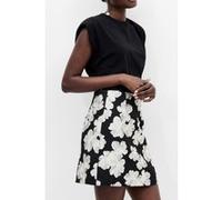 French Connection Lora Poly Jacquard Mini Skirt Porcelain Cream/blac Taille: 6 | Mini Jupes Outlet | Femme | Blanche