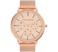 French Connection Mario Rose Gold Round Analog Watch For Men Or rose Taille unique Male