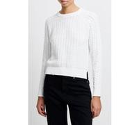 French Connection Mozart Popcorn Cable Jumper Winter White Taille: XL | Pulls en Maille Outlet | Femme | Blanche