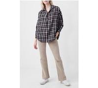 French Connection Panita Org Check Pop Ovr Shirt Medium/dark Check Mx Taille: XS | Chemisiers Outlet | Femme |