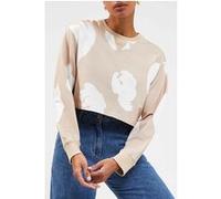 French Connection Peri Aimee Jersey Top Cement Multi Taille: M | Manches longues Outlet | Femme