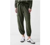 French Connection Ponte Combat Jogger Khaki Taille: S | Pantalons Cargo Outlet | Femme | Marron