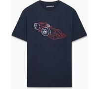 French Connection Racing Car 3 Colour Emb Marine Taille: M | T-shirts avec imprimés Outlet | Homme