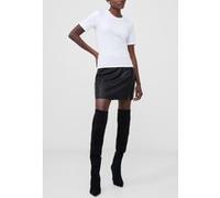 French Connection Rallie Cotton S.s Crew Linen White Taille: XS | Jupes en cuir Outlet | Femme | Blanche