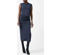 French Connection Rallie Cross Over Neck Midi Dr Navy Taille: L | Robes Outlet | Femme | Bleu