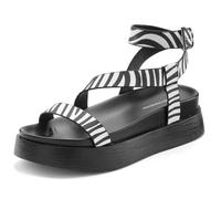 FRENCH CONNECTION Sandales noir / blanc, Taille 41