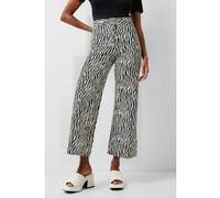 French Connection Seine Atena Twill Trousers Black Taille: 16 | Évasés pantalons Outlet | Femme | Le Noir