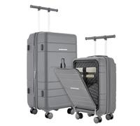 French Connection Set de Bagages Malle 2 Pièces, Ombre Tranquille