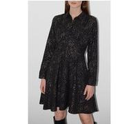 French Connection Speckle Foil Ls Button Dn Drs Black Taille: 10 | Robes Chemises Outlet | Femme | Le Noir