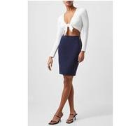 French Connection Street Twill Pencil Skrt Short Blue Taille: 16 | Mini Jupes Outlet | Femme | Bleu