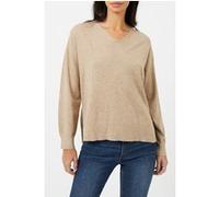 French Connection Supersoft Vee Camel Mel Taille: XS | Pulls tricotés Outlet | Femme | Marron