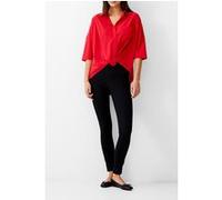French Connection Twist Front Crepe Light Top Poppy Taille: 6 | Chemisiers Outlet | Femme