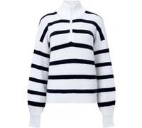 French Connection Vhari Stripe Rib 1/2 Zip Winter Wht/midnight Taille: S | Pulls en Maille Outlet | Femme
