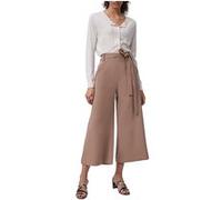 French Connection Whisper Belted Culottes Mocha Mousse Taille: XXS | Évasés pantalons Outlet | Femme