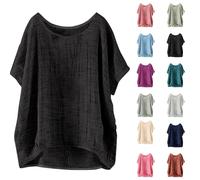 French Days Pas Cher Tee Shirt De Noel Femme Chemise Slim Fit Allaitement Haut Halloween Plume Chemisier Vintage Dentelle Fitness Tunique Coton Manches Courtes Mi Manche Hippie